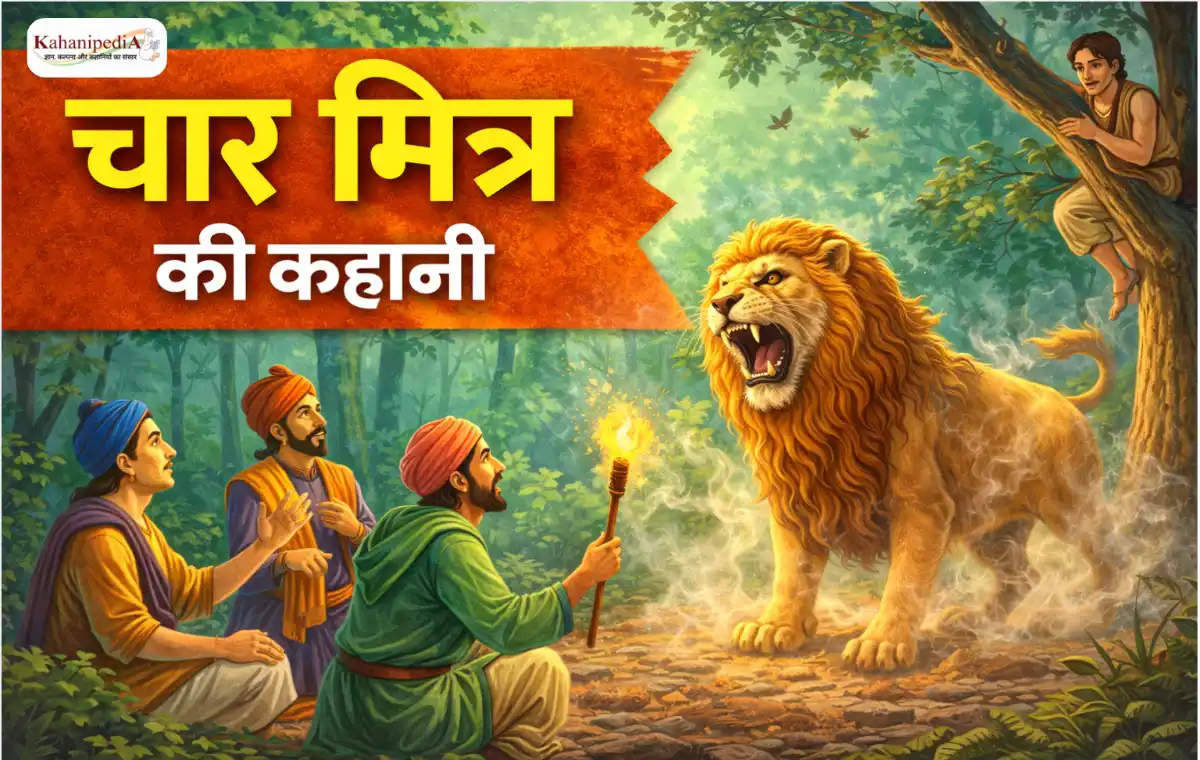 Char Mitra Ki Kahani | चार मित्र की कहानी – बुद्धि और व्यावहारिक ज्ञान की सीख