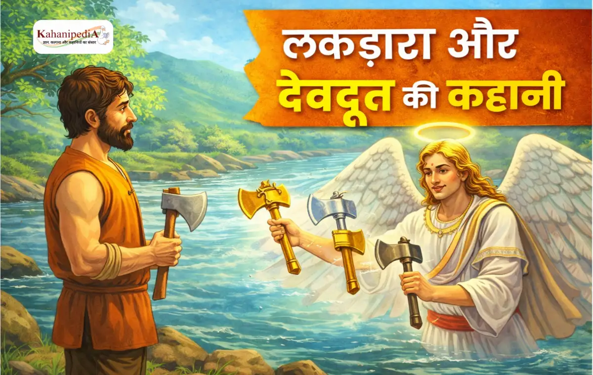 Lakadhare Ki Kahani | लकड़हारा और देवदूत – ईमानदारी की प्रेरणादायक कहानी