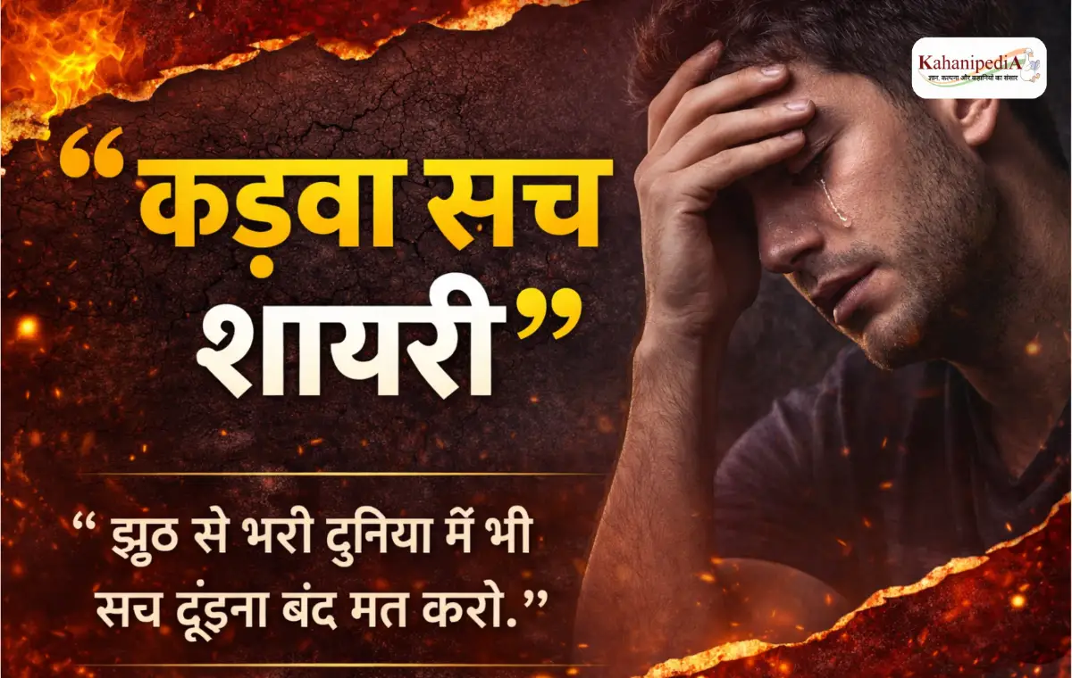 कड़वा सच शायरी – जिंदगी की सच्चाई पर दिल को छू लेने वाली पंक्तियाँ