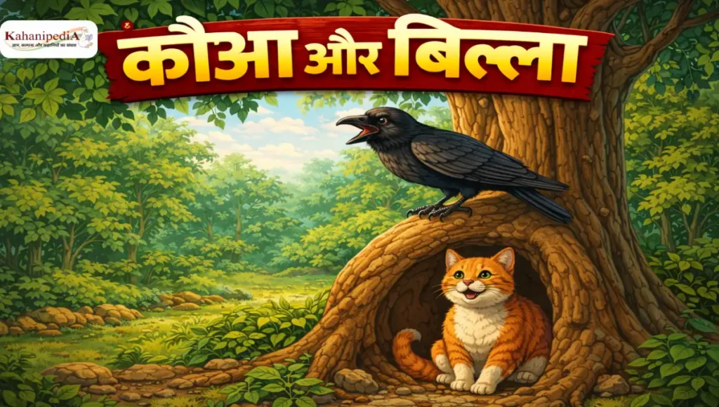 कौआ और बिल्ला