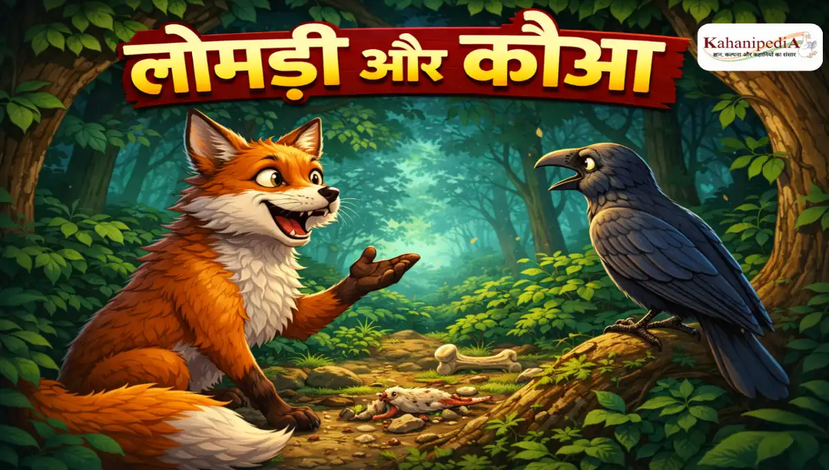 लोमड़ी और कौए की कहानी – अलिफ़ लैला (Lomade Aur Kauve Ki Kahani)