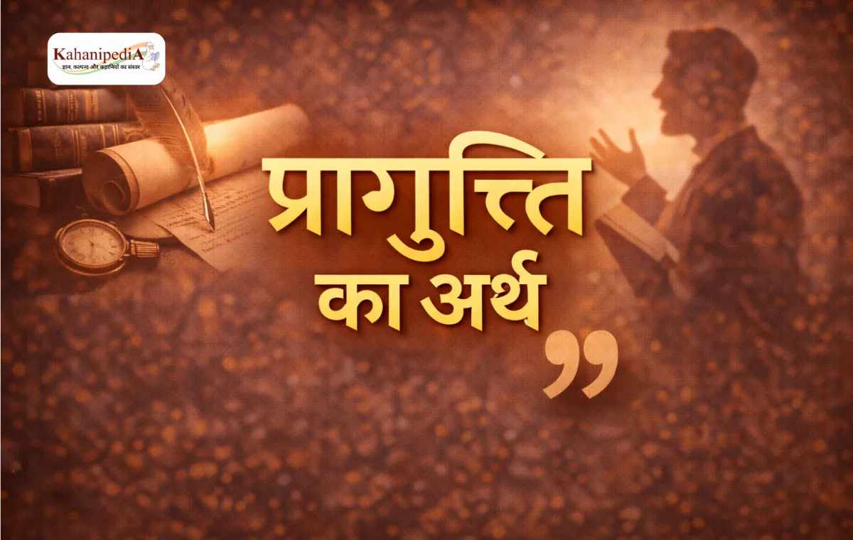 प्रागुक्ति का अर्थ (Pragukti Meaning in Hindi)
