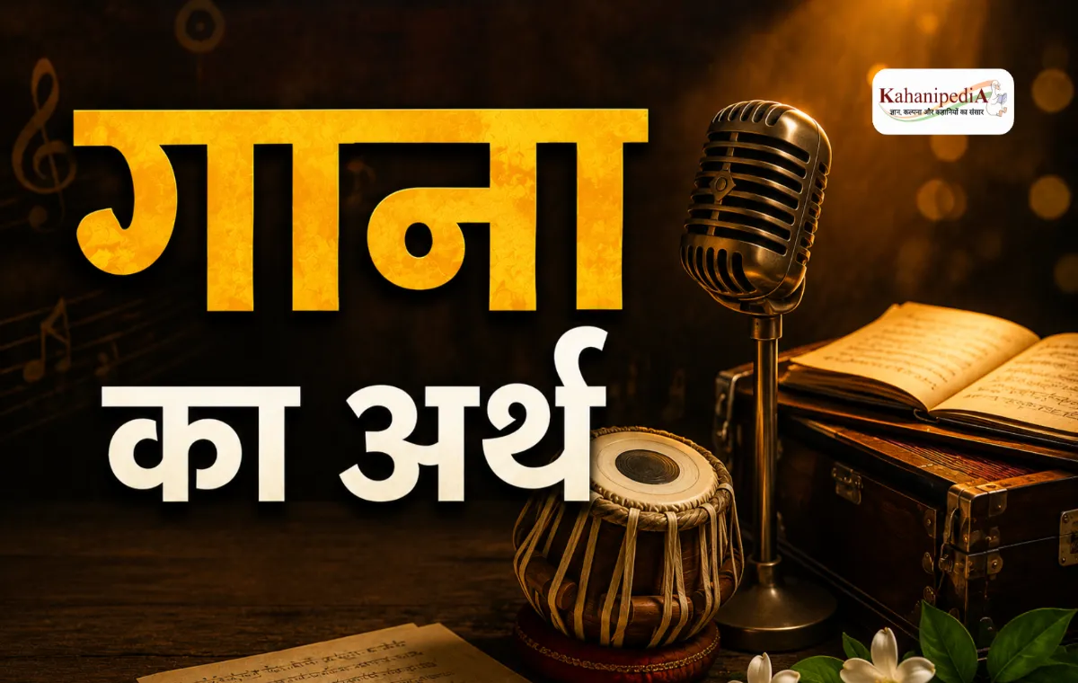 गाना का अर्थ (Gaana Meaning in Hindi)